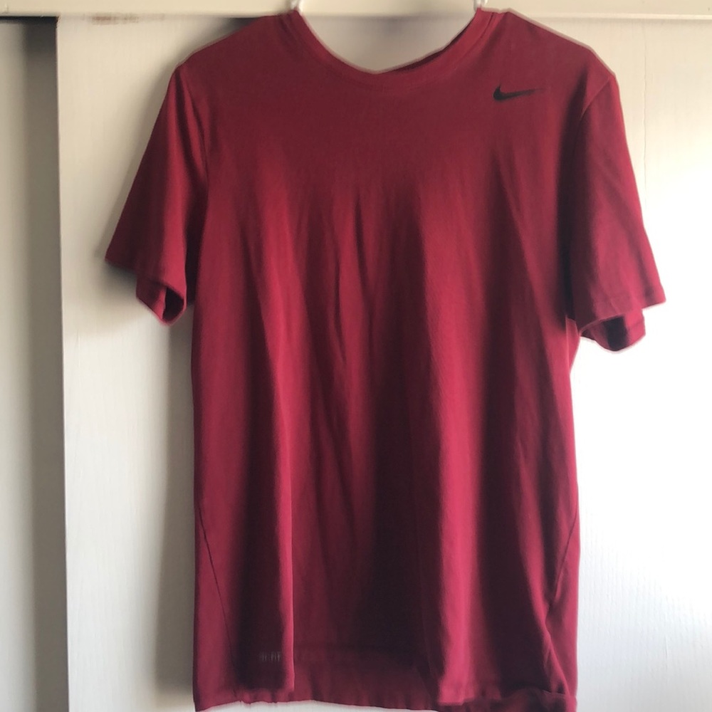 Nike dri-fit burgundy shirt